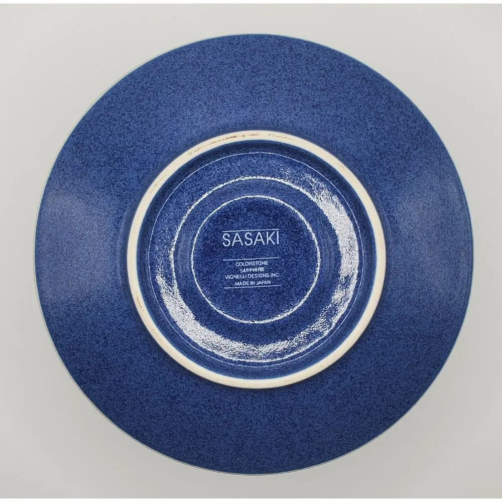 Sasaki Colorstone Sapphire Saucers Vignelli Designs Made In Japan Set Of‎ 5